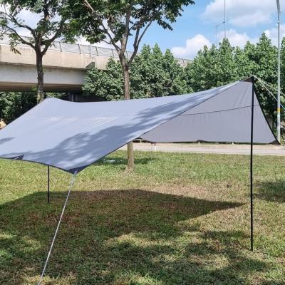Hexa Tarp 4,4m × 4m + bộ trụ 2m (chống thấm mưa)-không phụ kiện